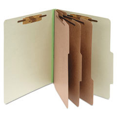 File Folders with Top Tab: Letter, Leaf Green, 10/Pack